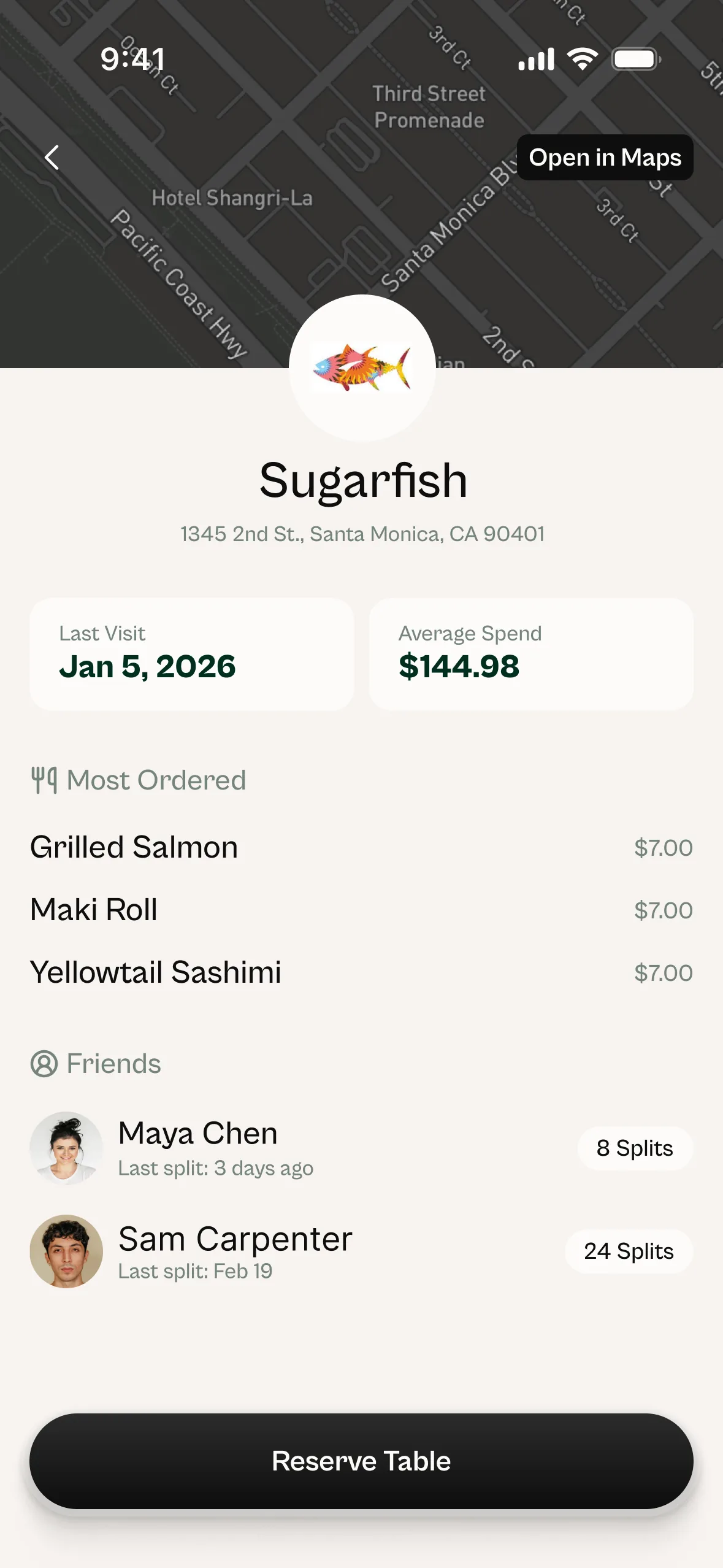 Tabby sugarfish screen
